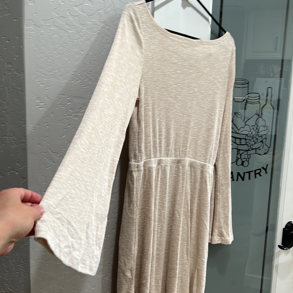ROXY NWT Strolling Through Long Sleeve Rib Knit Dress - Picture 4 of 9